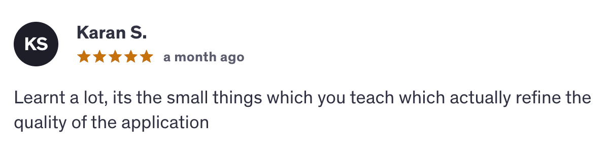 Student Review