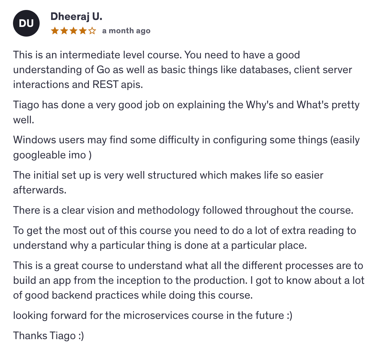 Student Review